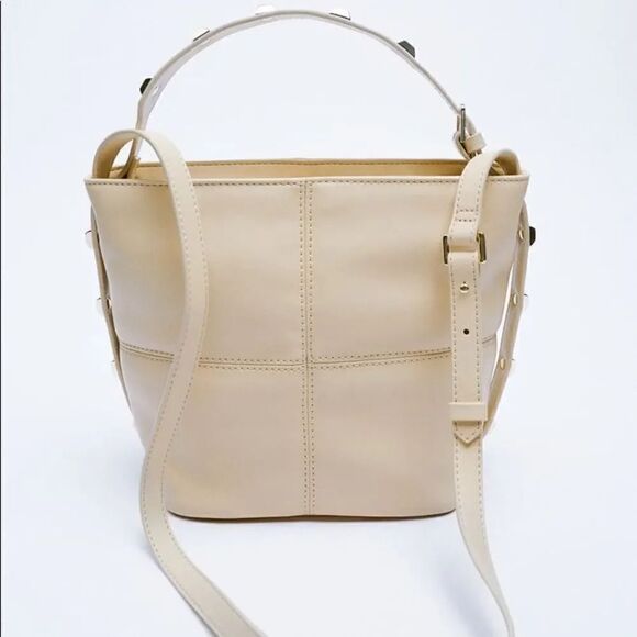 ZARA STUDDED BUCKET BAG - Picture 5 of 8